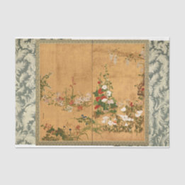 Antikal Blommigt Lacqued Art for Decoupage eller G