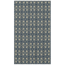 Antikalad fågel Willow Stil Navy Blue Tablecloth