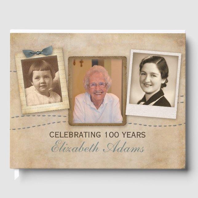 Antikalminnen | Vintagens födelsedag Gästböcker (Framsida)