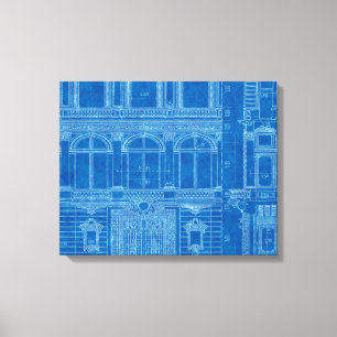 Antikalt "Känn blå" skriver ut Canvas Art