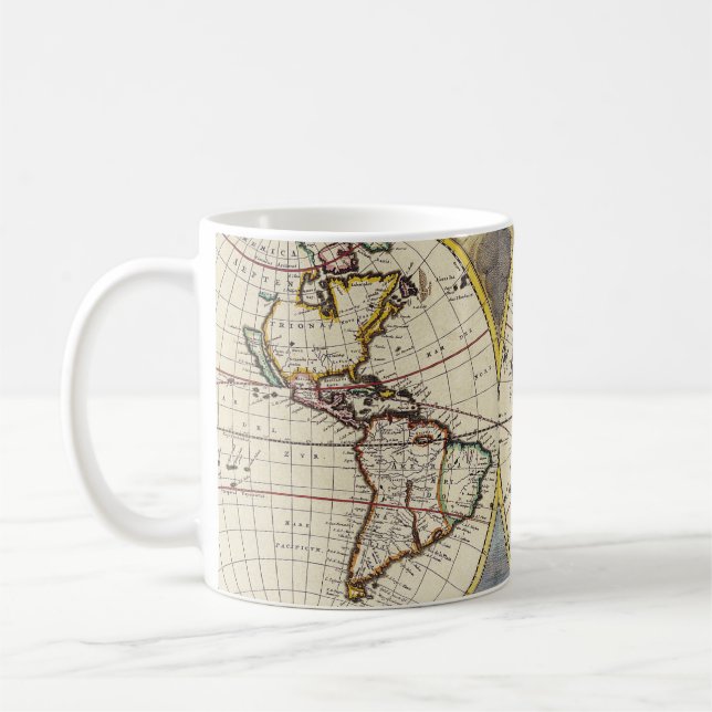 Antikalt Karta inspired (4) Kaffemugg (Vänster)