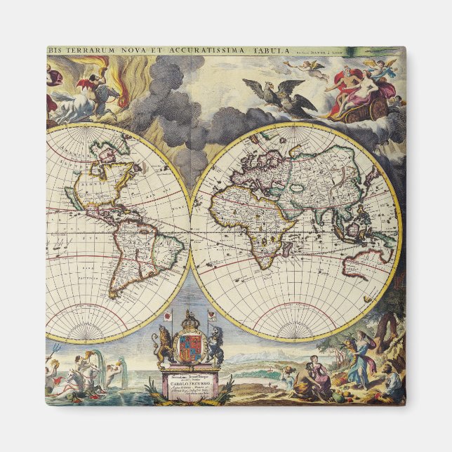 Antikalt Karta inspired (4) Magnet (Framsidan)