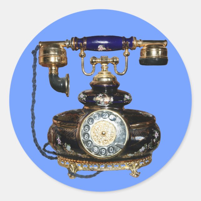 Antikalt Mobilt Runt Klistermärke (Framsida)