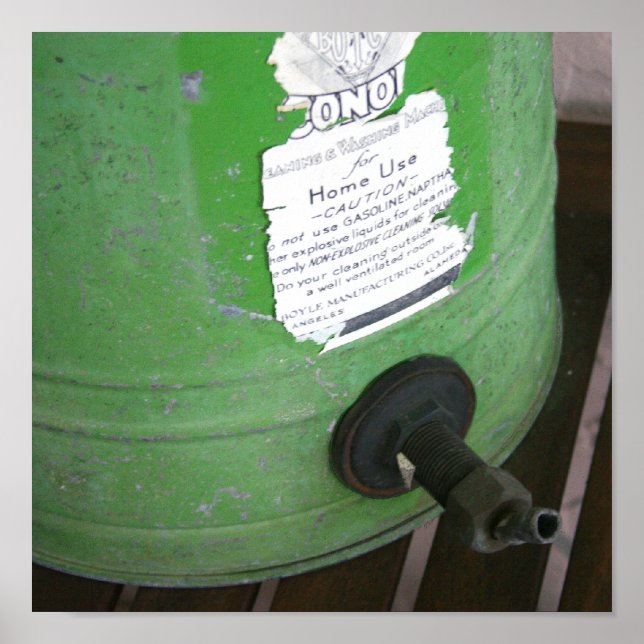 Antikalt Tvättande Maskin-utskrift Poster (Framsidan)