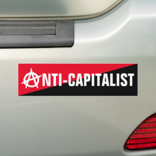 Antikapitalistisk anarkistisk stötfångare bildekal