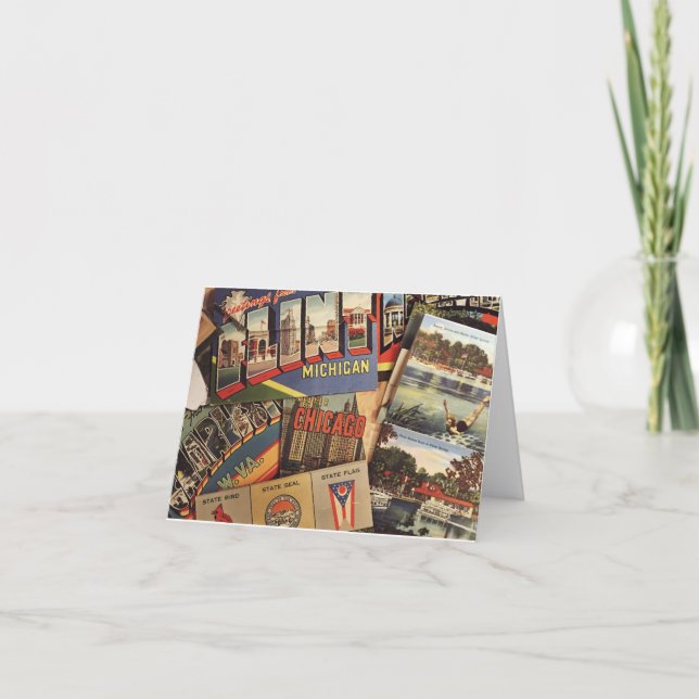 Antikapostkort Tack Kort (Framsida)