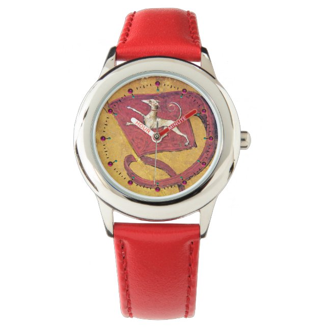 ANTIKARTOR,TYSKA DOMSTOLAR RÖDA FLAGGA AV HUNDAR ARMBANDSUR (Framsida)