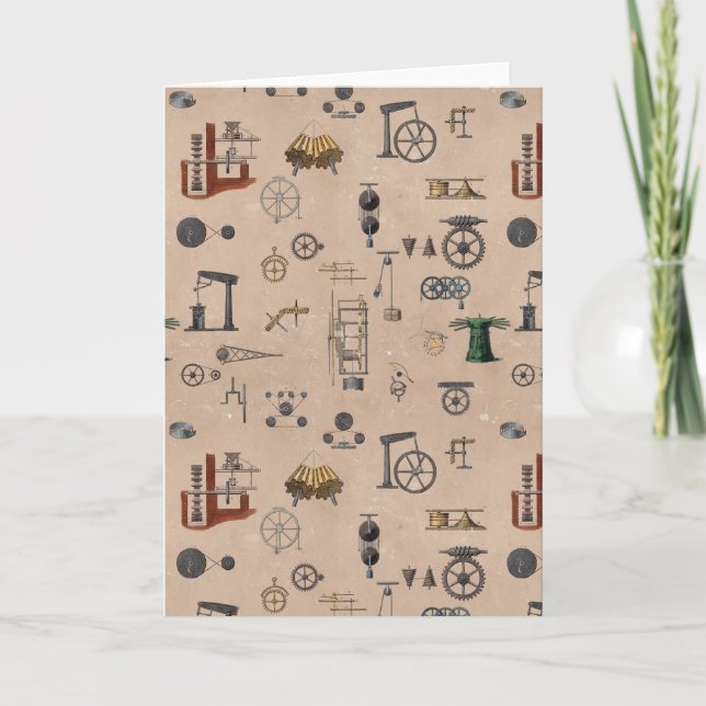 Antikeknisk ingenjörsvetenskap Mönster Kort (Framsida)