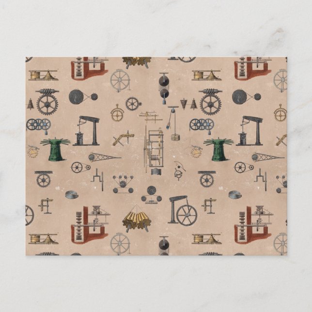 Antikeknisk ingenjörsvetenskap Mönster Vykort (Framsida)
