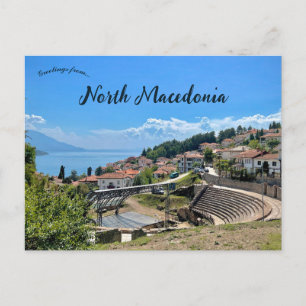 Antikens teater i Ohrid Nordmakedonien Vykort