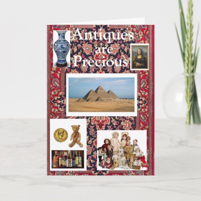 Antiker är dyrbara födelsedagskort kort (Framsida)