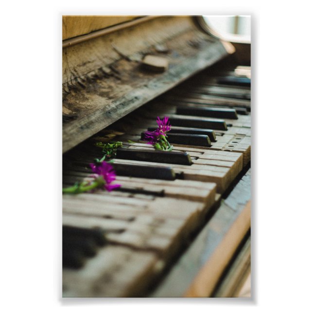 Antikes Klavier Fototryck (Framsidan)