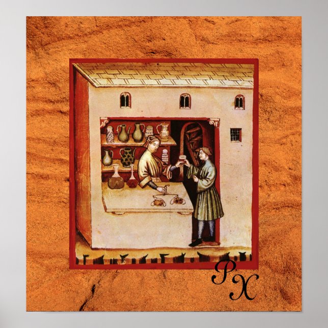 ANTIKETT FARMACY, Pharmacist, Medicine, Druvslager Poster (Framsidan)