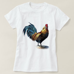 Antikettera utskrift, Vintage Tupp T-shirt