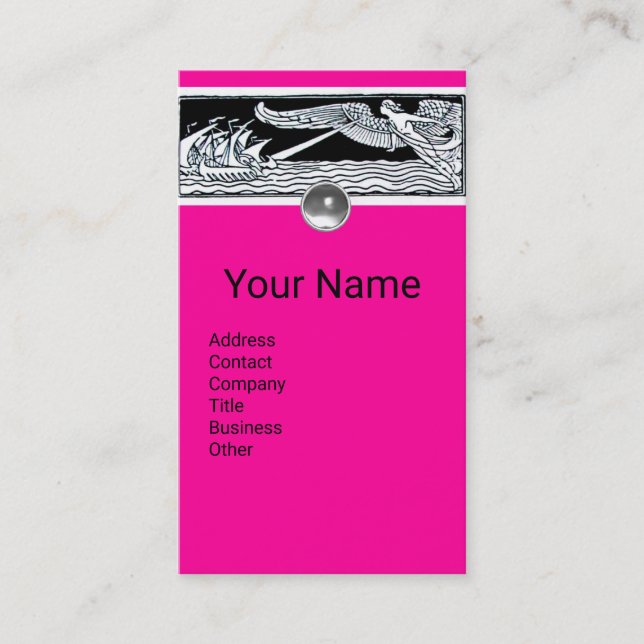 ANTIKFARTYG,Sjöresor,Vind,Rosa, svart vitt Visitkort (Framsida)
