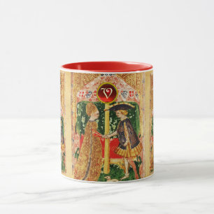 ANTIKMÅL FÖR RENAISSANCE, ÄLSKARE GEM MONOGRAM MUGG