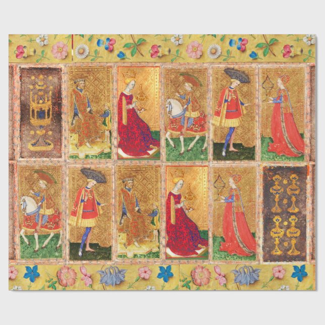 ANTIKMÅL /KNIKT,KUNG,SIDA,KVEN AV KOPP PRESENTPAPPER (Platt)