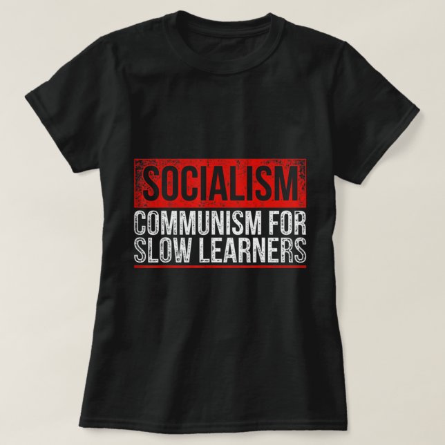 Antikommunistisk kapitalistisk liberal antisociali t shirt (Design framsida)