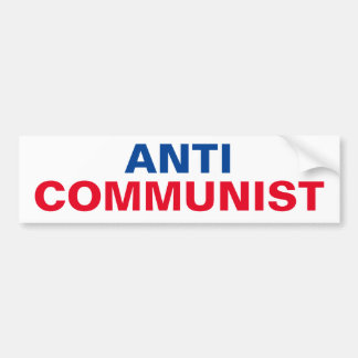 Antikommunistisk stötfångare bildekal