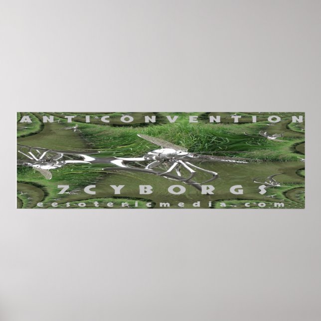 "Antikonvention" 36"x12" (90cm x 30cm) affisch (Framsidan)