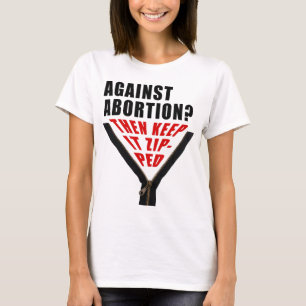 Antikortera abort? Behålla den zippade T-Shirt