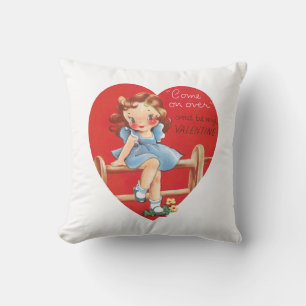 Antikrop Valentine Girl Heart Kudde