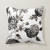 Antikroppsvartvitt och svart botaniskt Blommigt nr