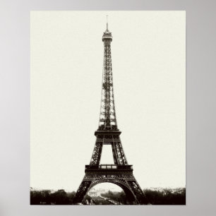 Antikt Eiffel torn Poster