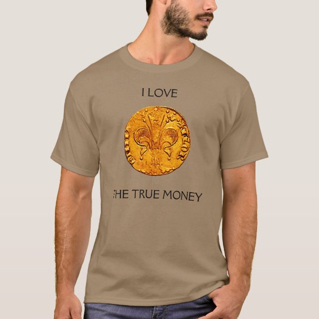 ANTIKT GULD FLORENTINSK FORINT TEE SHIRT (Framsida)