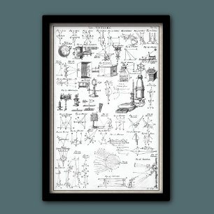 Antikt optiskt instrumenterar kartlägger poster
