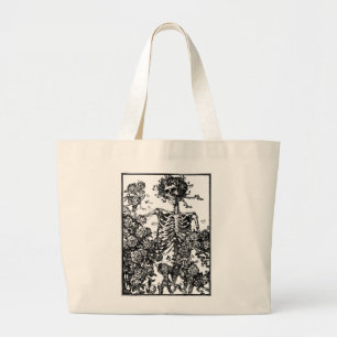 Antikt skelett och ro Totebag Jumbo Tygkasse