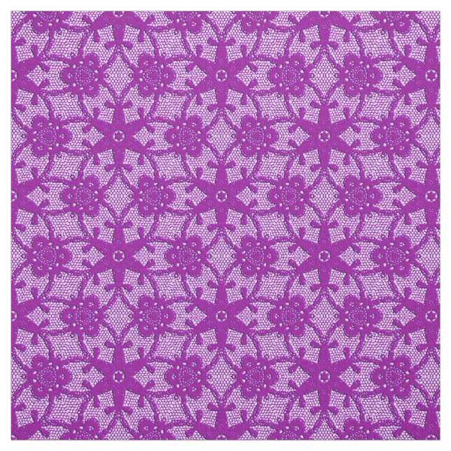 Antikt snöretryck - amethyst lila tyg (Provkarta)