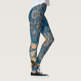 ANTIKT SPETSMÖNSTER MED FJÄRILAR LEGGINGS