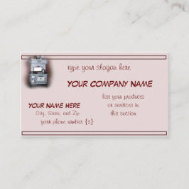 Antikt trä Cookstove-skräddarsy Visitkort