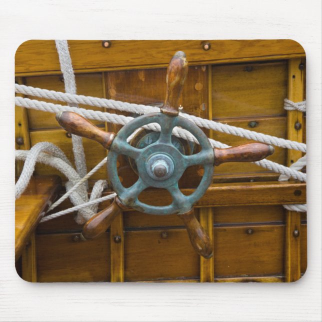 Antikt träfartyg musmatta (Framsidan)