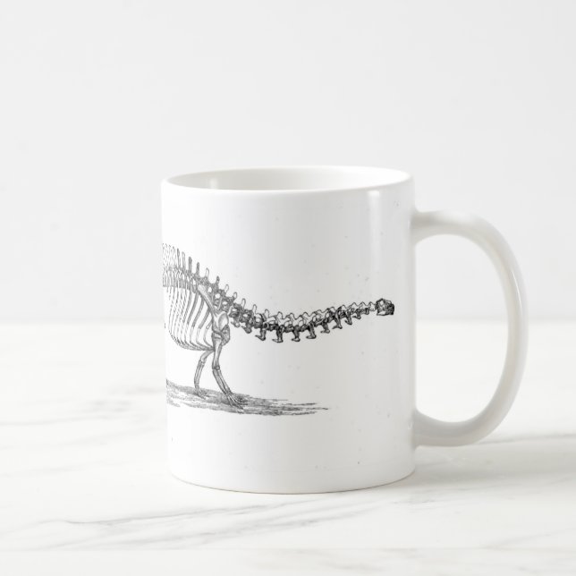 Antikt tryck för BrontosaurusDinosaur Kaffemugg (Höger)