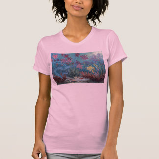 Antikt tryck för förhistorisk havsgrund t-shirt