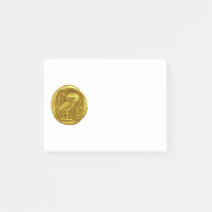 ANTIKT UGGLAguld Post-it Block
