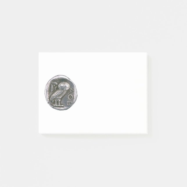 ANTIKT UGGLAsilver Post-it Block (Framsida)