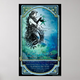 Antikvarian "If Sjöjungfruars Wore Glove" Poster P