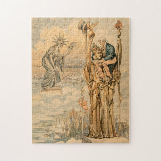 Antikvitet för republik för frihet för staty för pussel