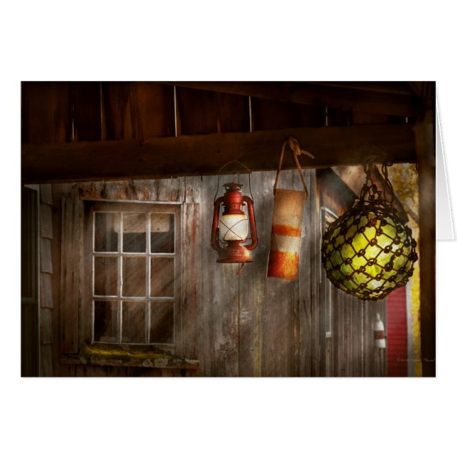 Antikvitet - hänga omkring hälsningskort (Framsidan Horizontal)