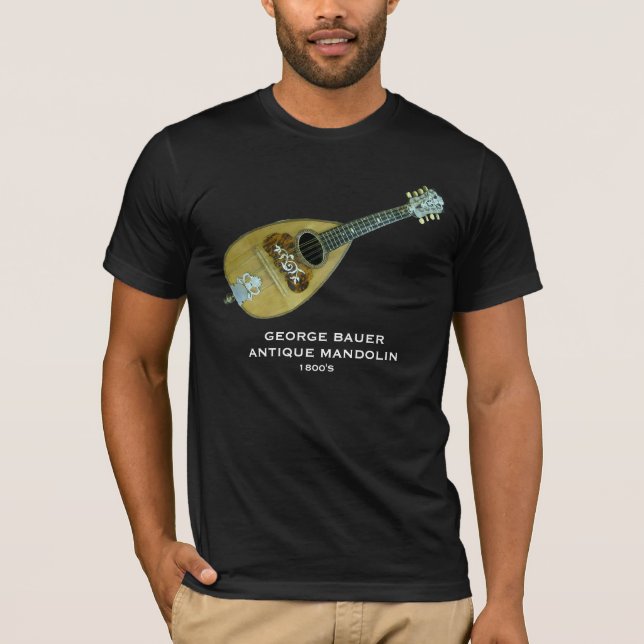ANTIKVITET MANDOLIN-T-SHIRT TEE (Framsida)