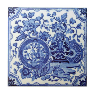 Antikvitet Transferware för reproduktion VT0017 Kakelplatta