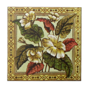 Antikvitet Transferware för reproduktion VT0018 Kakelplatta