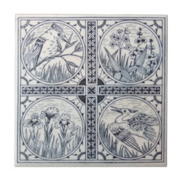 Antikvitet Transferware för reproduktion VT0050 Kakelplatta