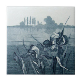 Antikvitet Transferware för reproduktion VT0065 Kakelplatta