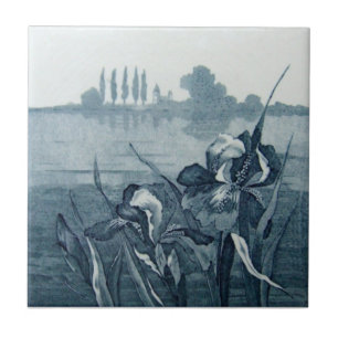 Antikvitet Transferware för reproduktion VT0065 Kakelplatta