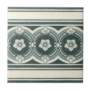Antikvitet Transferware för reproduktion VT0077 Kakelplatta