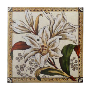 Antikvitet Transferware för reproduktion VT0090 Kakelplatta